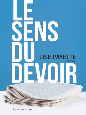 cover image of Le Sens du devoir